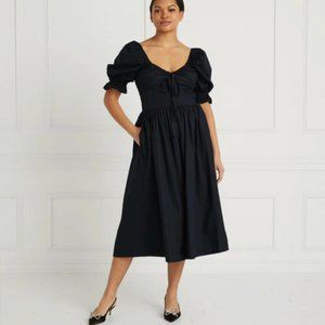 Hill House black Ophelia short sleeve dress